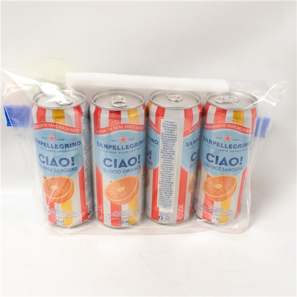 REPACKED 4 X 330ML SANPELLEGRINO ORANGE SPARKLING