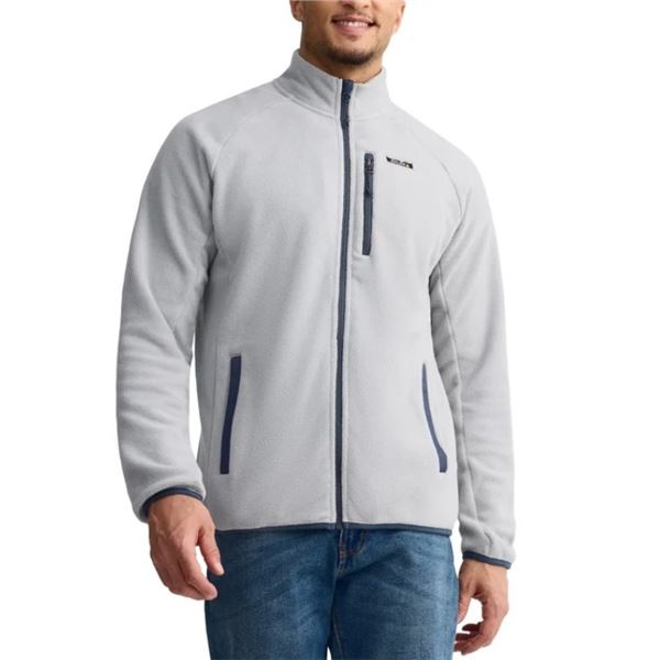 NEW AUCLAIR MENS FULL ZIP FLEECE JACKET SIZE SMALL