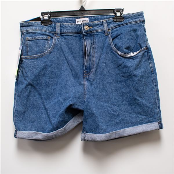 NEW STEVE MADDEN HIGH WAISTED LONG JEAN SHORTS
