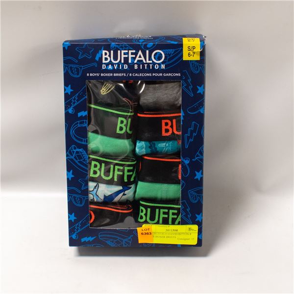 NEW BUFFALO DAVID BITTON 8 BOY'S BOXER BRIEFS