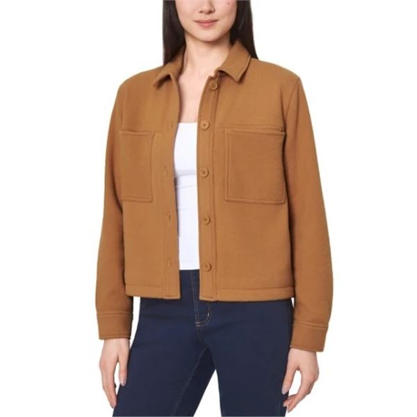 NEW MONDETTA WOMEN'S KNIT CROPPED JACKET SZ SM