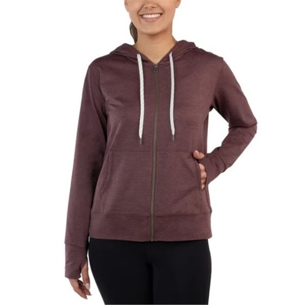NEW KIRKLAND WOMEN'S LIGHTWEIGHT FULL ZIP HOODIE