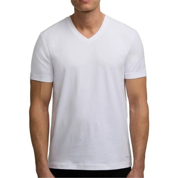 NEW KENNETH COLE NEW YORK COTTON STRETCH V NECK