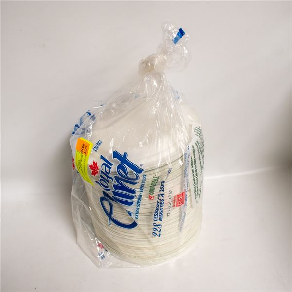 ROYAL CHINET 6 3/4" DESSERT PLATES