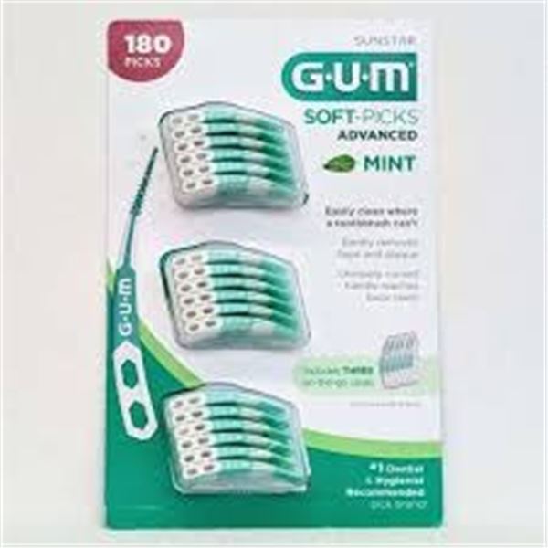 NEW W BOX 270 PICKS SUNSTAR GUM SOFT-PICKS