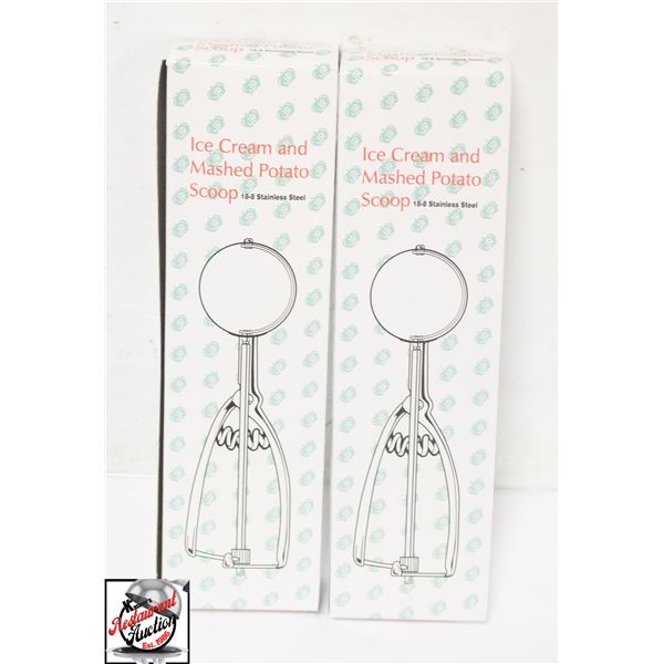 TWO NEW JOHNSON ROSE 1 1/2 OZ ICE CREAM & MASHED