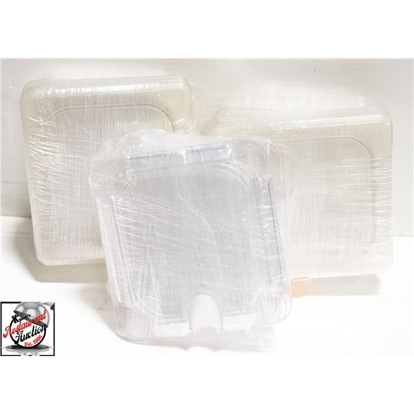 APPROX 17 ASSORTED POLY CARB INSERT COVERS