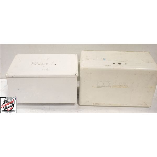 2 WALL MOUNT PAPER TOWEL DISPENSERS