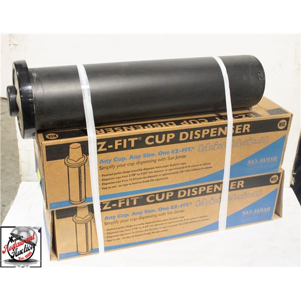 2 NEW SNA JAMAR CUP DISPENSERS, ONE SIZE FITS ALL