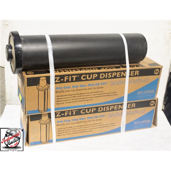 2 NEW SNA JAMAR CUP DISPENSERS, ONE SIZE FITS ALL