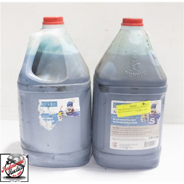 TWO BOTTLES OF SLUSH PUPPIES BLUE RASPBERRY FLAVOR