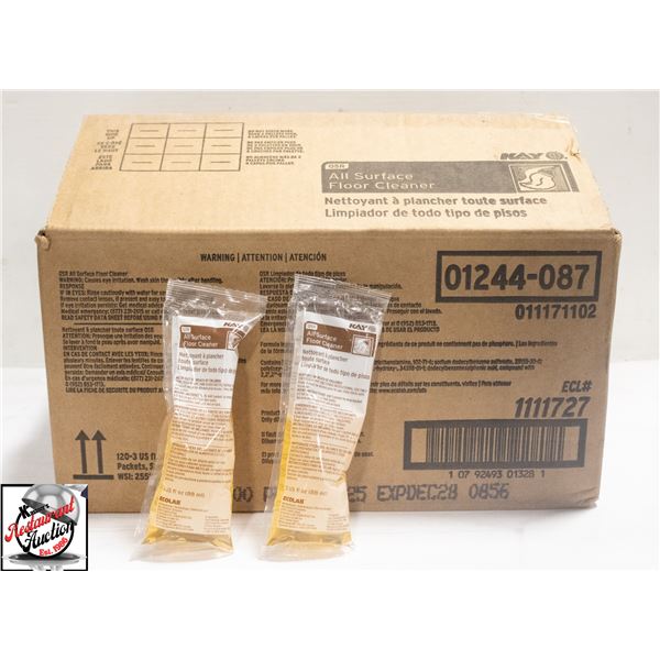 OPEN BOX OF KAY ALL SURFACE FLOOR CLEANER