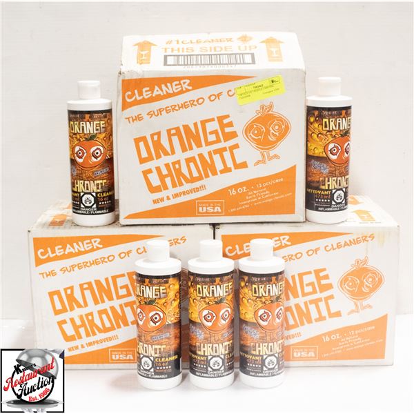 3 BOXES OF ORANGE CHRONIC CLEANER