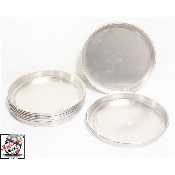 8 NEW CROWN COOKWARE 10" ALUMINUM PIZZA PANS