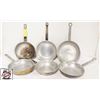Image 1 : 6 ASSORTED SMALL ALUMINUM PANS