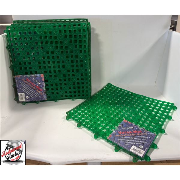 8 NEW SAN JAMAR VERSA MAT INTERLOCKING BAR MATS