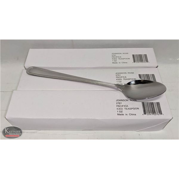 36 NEW JOHNSON ROSE PACIFICA ICED TEA SPOONS