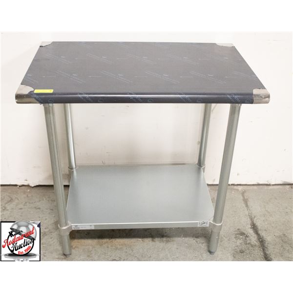 NEWLY ASSEMBLED 36" X 24" S/S WORK TABLE W/