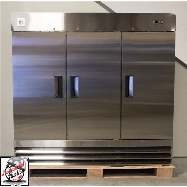 NEW ICE TRIPLE S/S DOOR UPRIGHT REFRIGERATOR