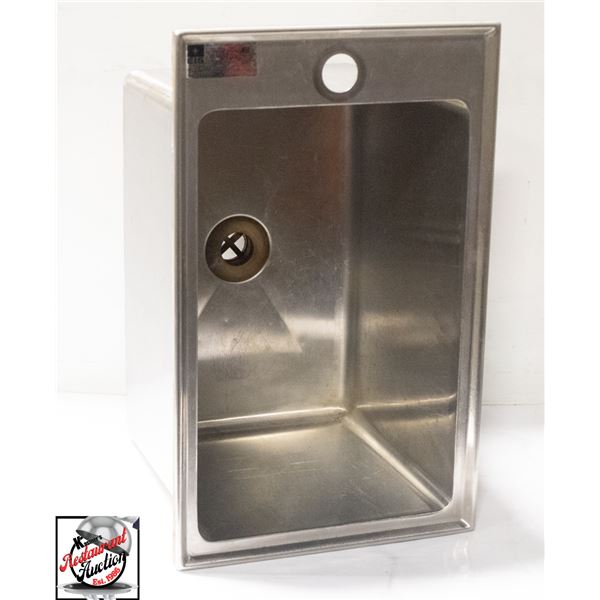 16.5" X 11" X 12" STAINLESS STEEL DROP IN SINK