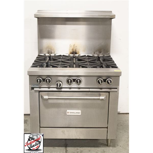 2020 GARLAND 6 BURNER NATURAL GAS RANGE W/ OVEN