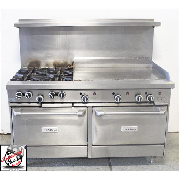 US RANGE 59" COMBINATION RANGE W/ 36" GRIDDLE
