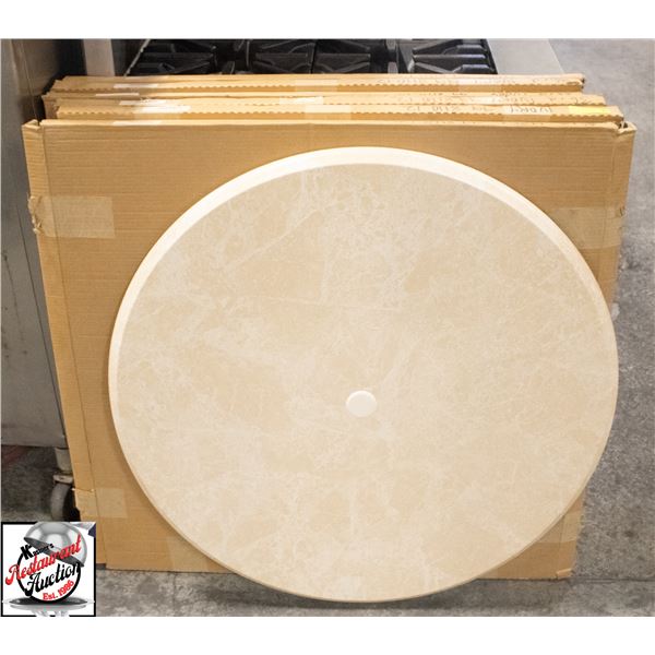 7 36" DIAMETER TABLE TOPS / NO BASES