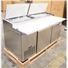 Image 2 : NEW 71" STAINLESS STEEL PIZZA PREP TABLE W/