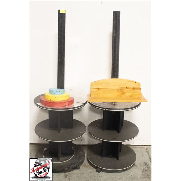 2 CAKE POP STANDS WITH EXTRA TABLE TOP STANDS