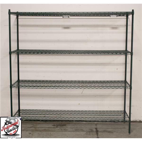 72" X 24" X 73" GREEN EPOXY METRO REACK