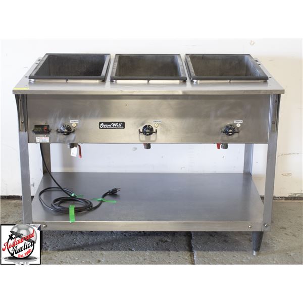SERVE WELL 46" THREE WELL STEAM TABLE