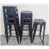 Image 1 : BAILIFF SEIZURE: 8 METAL STACKING BAR STOOLS