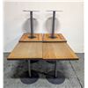 Image 1 : BAILIFF SEIZURE: 6 WOOD TOP DINING TABLES W/ METAL