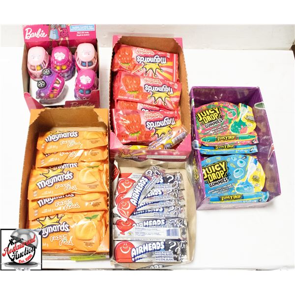 BAILIFF SEIZURE: 5 PARTIAL BOXES OF CANDY