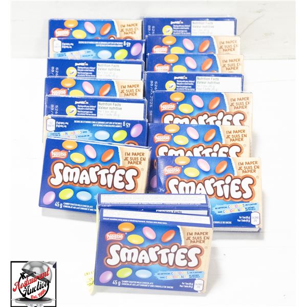 BAILIFF SEIZURE: 16 INDIVIDUAL PACKAGES OF SMARTIE