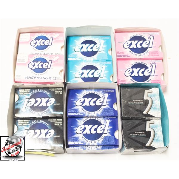 BAILIFF SEIZURE: 6 PARTIAL BOXES OF CHEWING GUM