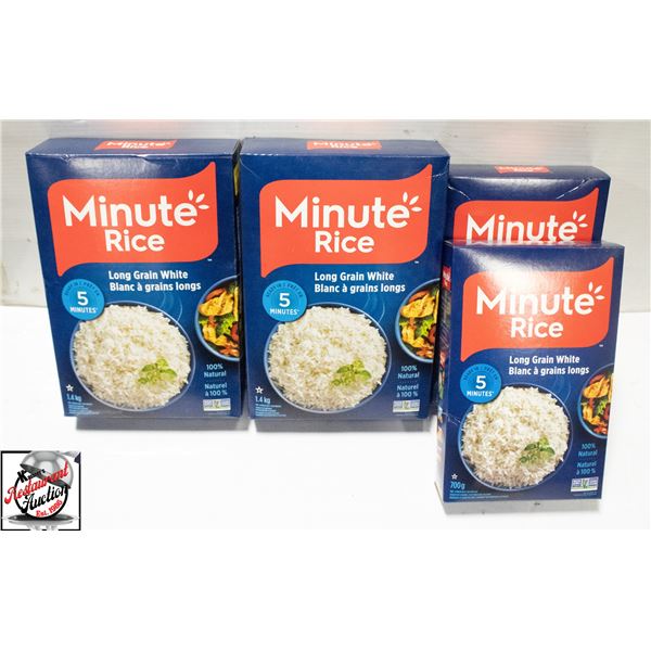 BAILIFF SEIZURE: 4 BOXES OF MINUTE RICE