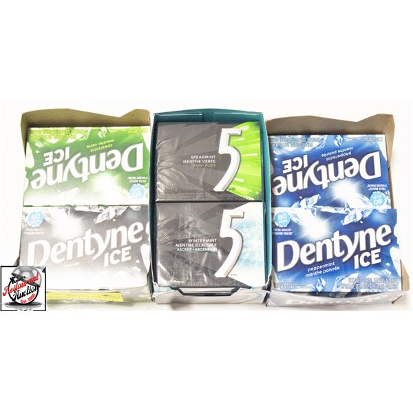 BAILIFF SEIZURE: 3 PARTIAL BOXES OF CHEWING GUM