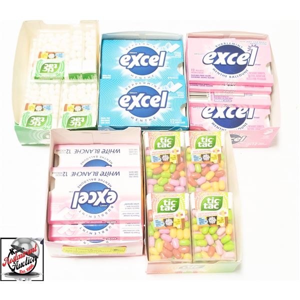 BAILIFF SEIZURE:  5 PARTIAL BOXES OF CHEWING GUM &