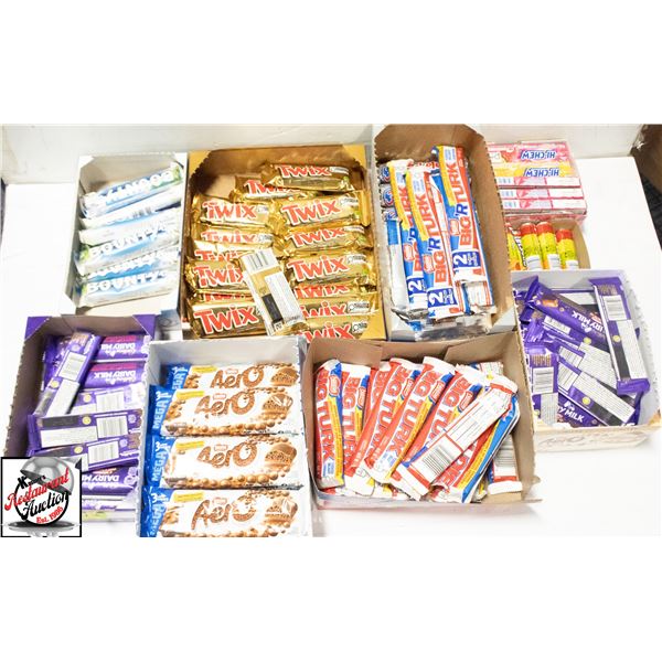 BAILIFF SEIZURE: 8 PARTIAL BOXES OF CANDY