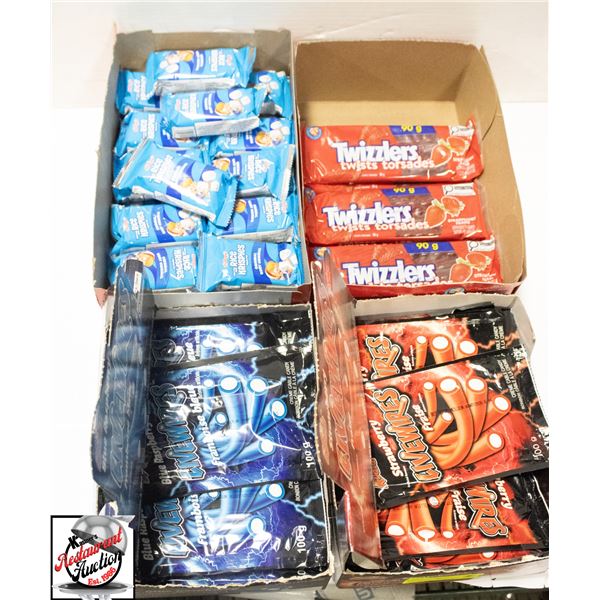 BAILIFF SEIZURE: 4 PARTIAL BOXES OF CANDY