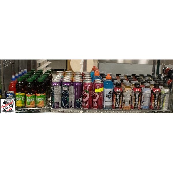 BAILIFF SEIZURE: SHELF OF ASSORTED DRINKS