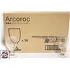 Image 1 : NEW CASE OF 36 ARCOROC 10 1/2 OZ BANQUET GOBLETS