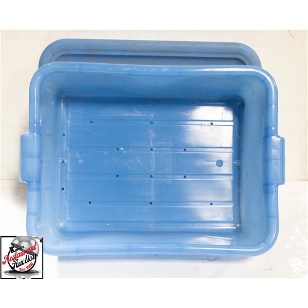 NEW PERFERATED BOTTOM FOOD STORAGE BIN W. COVER