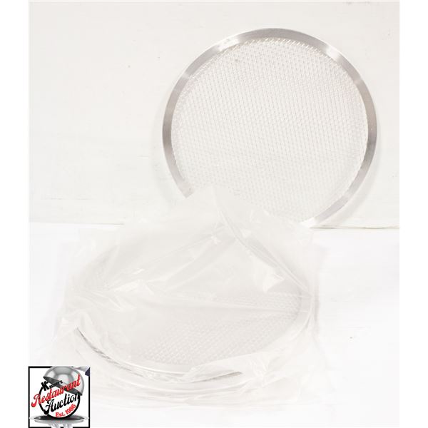 7 NEW 12" ALUMINUM PIZZA SCREENS