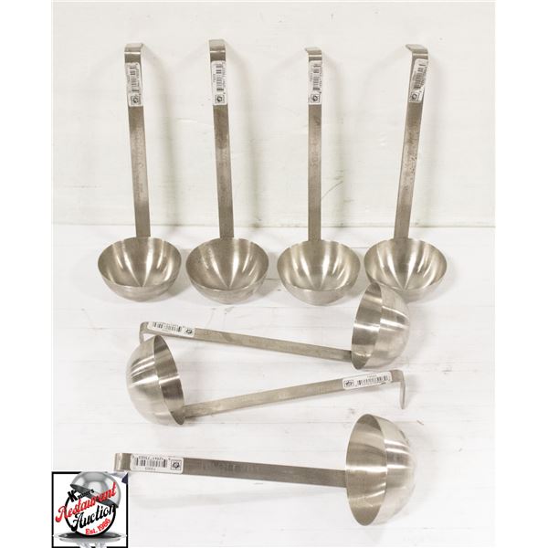 7 NEW JOHNSON ROSE 3 OZ STAINLESS STEEL LADDLES