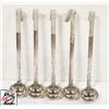 Image 1 : 5 NEW JOHNSON ROSE 1 1/2OZ STAINLESS STEEL LADDLES