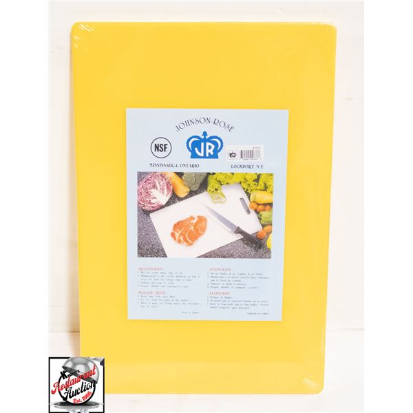 NEW JOHNSON ROSE YELLOW 12" X 18" X 1/2" CUTTING