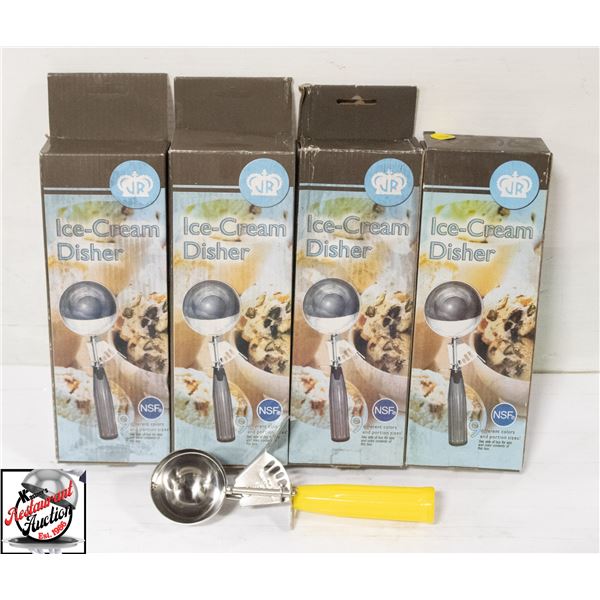 4 NEW JOHNSON ROSE 2 0Z PORTION SCOOPS