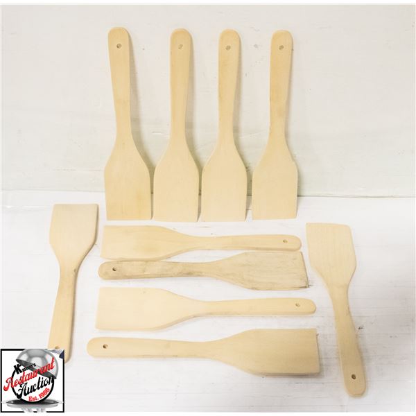 10 NEW BEACH WOOD TURNERS / SPATULAS